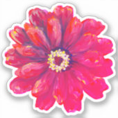 Zinnia Vinyl Sticker (Voorkant)