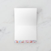 Zinnia Waterverf Bedankt Opmerking Kaart (Binnen)