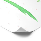 Zinnia Waterverf Flowers Poster (Hoek)