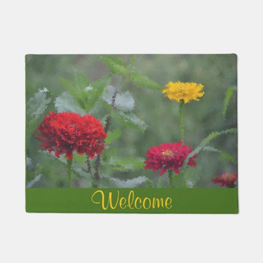 Zinnia Welcome Doormat Deurmat (Voorkant)