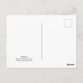 "Zinnias 1." Briefkaart (Achterkant)