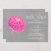 Zinnias Bridal Shower Invitations Kaart (Voorkant / Achterkant)