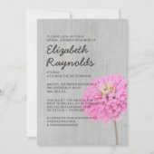  Zinnias Bridal Shower Invitations Kaart (Voorkant)