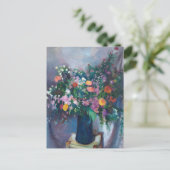 Zinnia's en Asters | Arthur Beecher Carles Briefkaart (Staand voorkant)