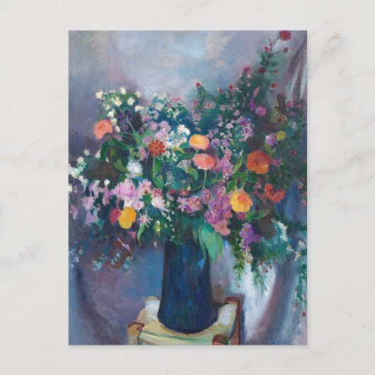 Zinnia's en Asters | Arthur Beecher Carles Briefkaart (Voorkant)