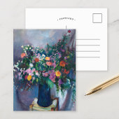 Zinnia's en Asters | Arthur Beecher Carles Briefkaart