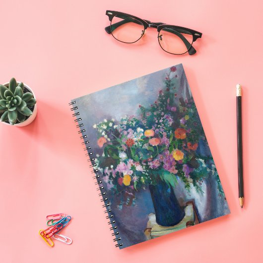 Zinnia's en Asters | Arthur Beecher Carles Notitieboek