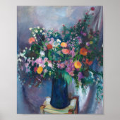 Zinnia's en Asters | Arthur Beecher Carles Poster (Voorkant)