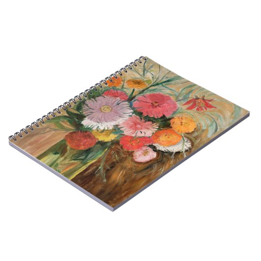 Zinnia's en Asters | Tadeusz Makowski Notitieboek (Linkerzijde)