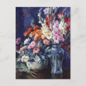 Zinnia's en Gladiolas door Matilda Browne Briefkaart (Voorkant)