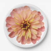 Zinnias Floral Flower Natuur Papieren Bordje (Voorkant)