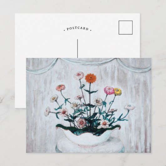 Zinnias | Florine Stettheimer Briefkaart (Voorkant / Achterkant)