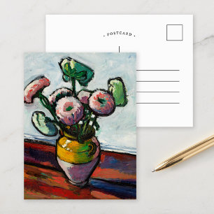 Zinnias   Henry Lyman Saen Briefkaart