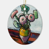 Zinnias | Henry Lyman Saen Keramisch Ornament (Links)