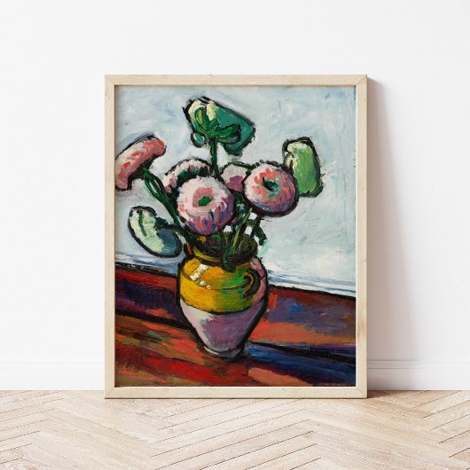 Zinnias | Henry Lyman Saen Poster