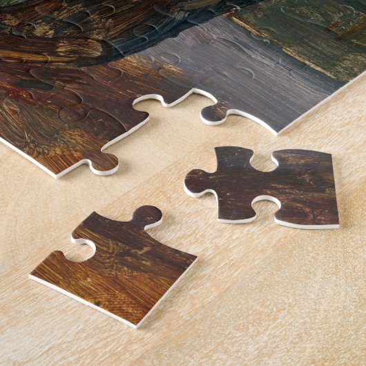 Zinnia's in een groene pot | Floris Verster Legpuzzel (Zijkant)