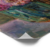 Zinnia's in een groene pot | Floris Verster Poster (Hoek)