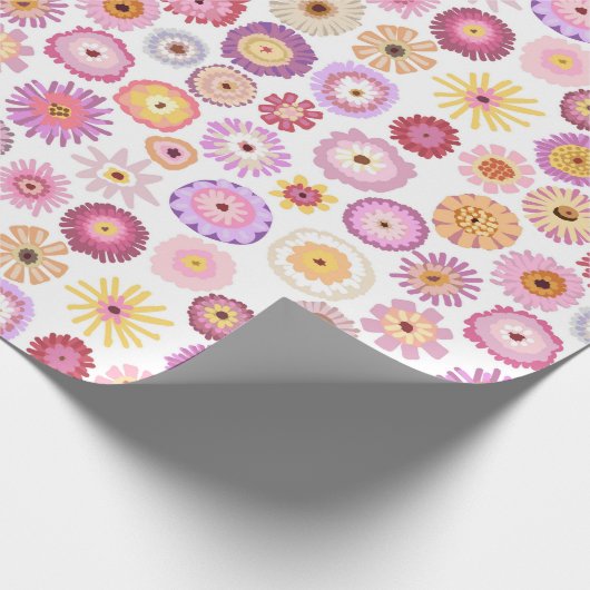 Zinnias inpakpapier (Hoek)