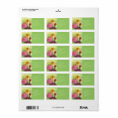 Zinnias Label (Full Sheet)