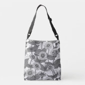 Zinnia's, monochome op wit crossbody tas (Achterkant)