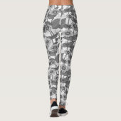 Zinnia's, monochome op wit leggings (Achterkant)