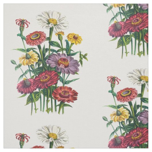 Zinnias Stof (Swatch)