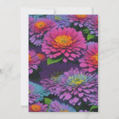 Zinnias Symbolen van uithoudingsvermogen, Affectie Kaart (Achterkant)