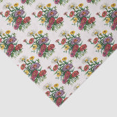 Zinnias Tissuepapier (Detail)