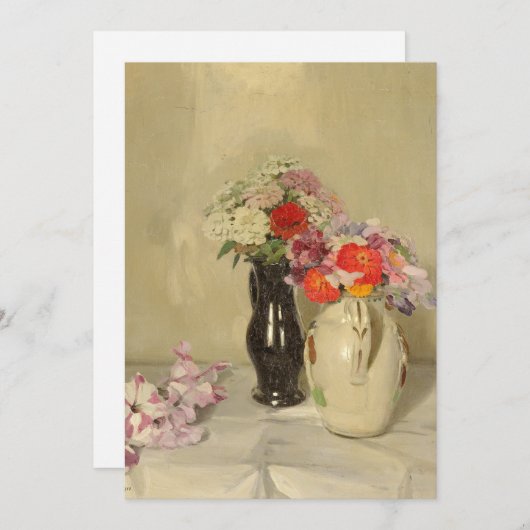 Zinnias | William Nicholson (Voorkant / Achterkant)