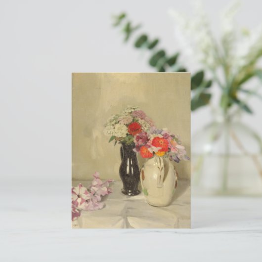 Zinnias | William Nicholson Briefkaart (Staand voorkant)