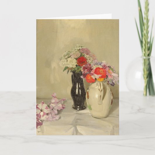 Zinnias | William Nicholson Kaart (Voorkant)