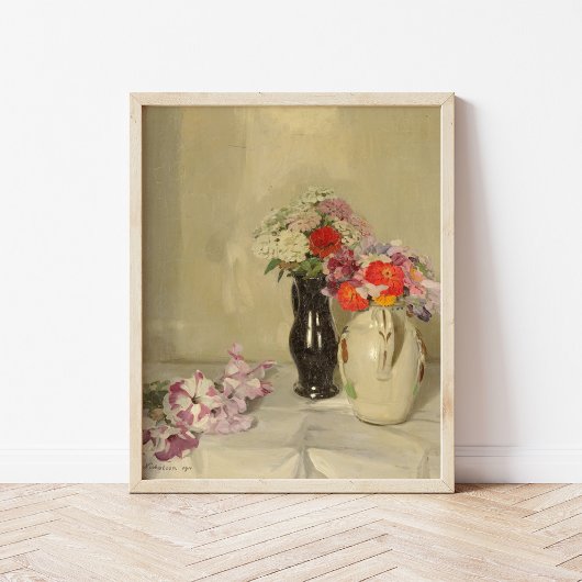 Zinnias | William Nicholson Poster