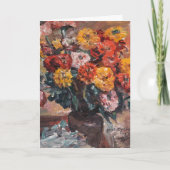 Zinnien | Lovis Corinth Kaart (Voorkant)