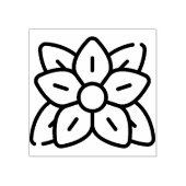 zinsettia rubberstempel (Afrduk)