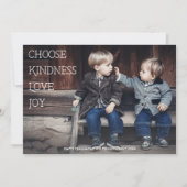 Zinvolle Feestdagen Kies vriendelijkheid Liefde Jo Feestdagenkaart (Voorkant)