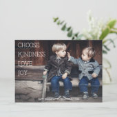 Zinvolle Feestdagen Kies vriendelijkheid Liefde Jo Feestdagenkaart (Staand voorkant)