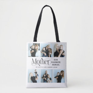 Zinvolle Fotocollage Moeder Aandenken Tote Bag