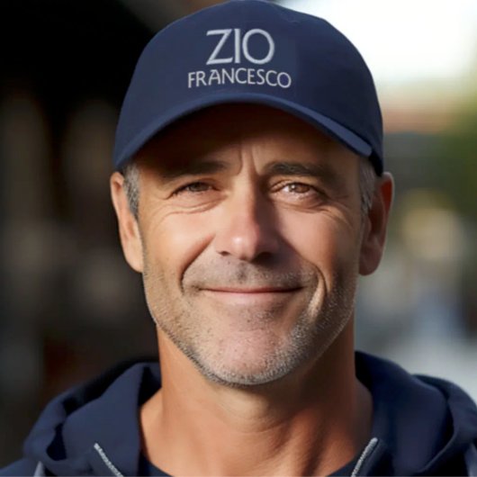 Zio Embroidered Cap Custom Gift for Italian Uncle Geborduurde Pet