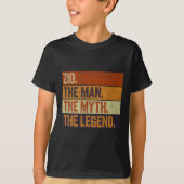 Zio Het Man De mythe De legende Grappige retro vad T-shirt (Voorkant)