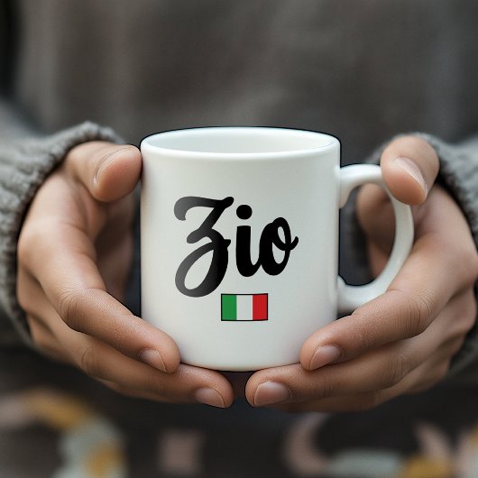 Zio Italian Flag Mug - Uncle Koffiemok