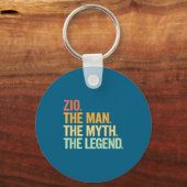 Zio Man Myth Legend Retro Sleutelhanger (Voorkant)