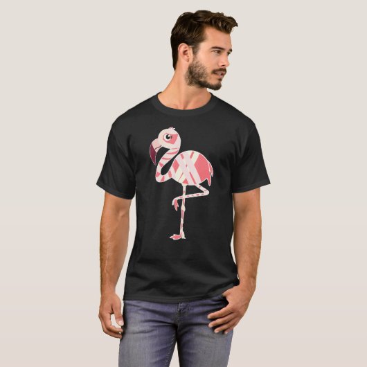 Ziombie Flamingo Bird Happy Flamingween T-shirt (Voorkant volledig)