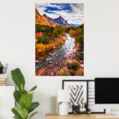 Zion Autumn Splendor Poster (Thuiskantoor)