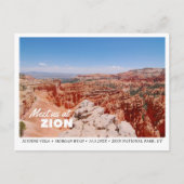 Zion Bruiloft Save the Date Briefkaart (Voorkant)