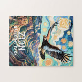 Zion Canyon Bird California Condor Vivid Van Gogh Legpuzzel (Horizontaal)
