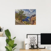 Zion Canyon Uitzicht van Angels Landing Poster (Thuiskantoor)