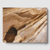 Zion Canyon Wall I Abstracte Natuur Fotografie Gastenboek (Achterkant)