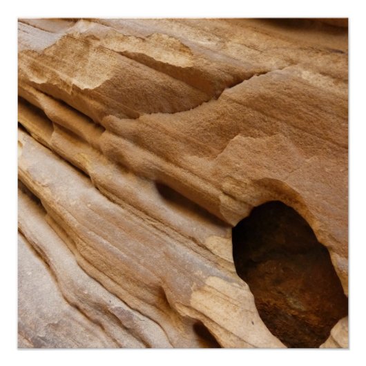 Zion Canyon Wall I Abstracte Natuur Fotografie Perfect Poster (Voorkant)