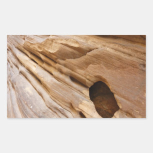 Zion Canyon Wall I Abstracte Natuur Fotografie Rechthoekige Sticker