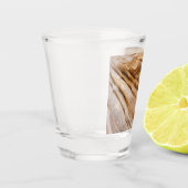 Zion Canyon Wall I Abstracte Natuur Fotografie Shot Glas (Links)